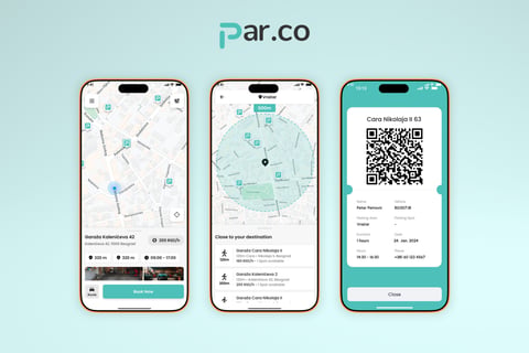 ParCo — Parking Marketplace Mobile App project