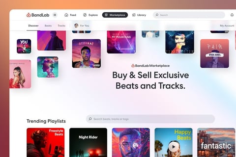 BandLab Marketplace Redesign project