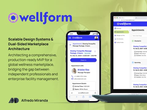 Wellform Wellness Connect — B2B2C Marketplace Platform & Design System project