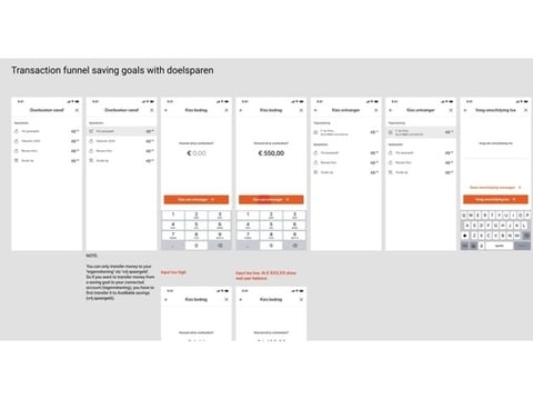 Nationale Nederlanden: Mobile Banking Goals and Transfers project