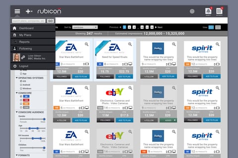 Advertising Tech Platform (B2B) UX Design Artifacts project