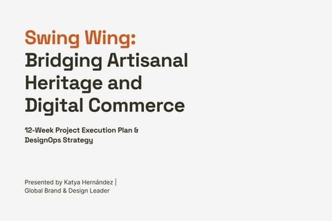 Swing Wing – eCommerce Brand Architecture & DesignOps (Concept) project