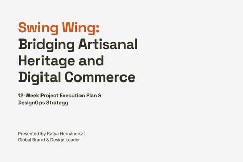 Swing Wing – eCommerce Brand Architecture & DesignOps (Concept) project