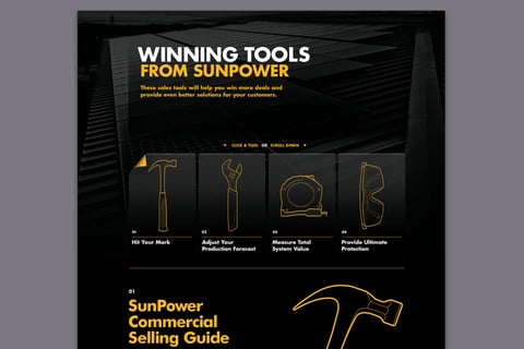 SunPower | Microsites, Landing Pages, Promotions project
