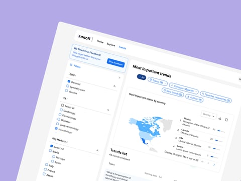 Sanofi: AI-driven Strategic Intelligence Platform & Global CX Roadmap project