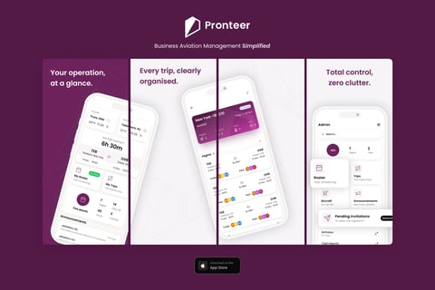Pronteer - Business Aviation Management Simplified project