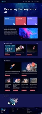 Website Design Refresh for the Deep Sea Conservation Coalition project