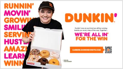 Dunkin’s “All In’” Employer Brand Platform project