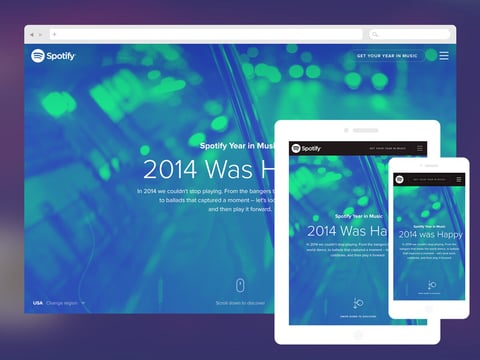 Spotify Year in Music project