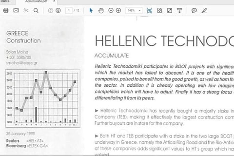 Hellenic Technodomiki project