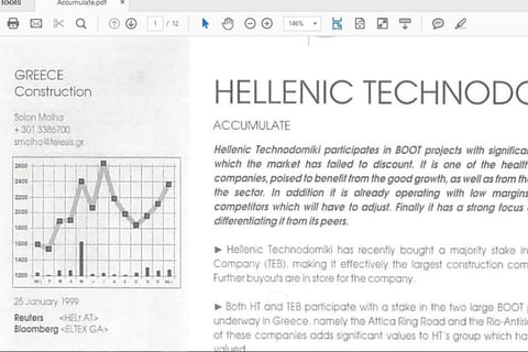 Hellenic Technodomiki project