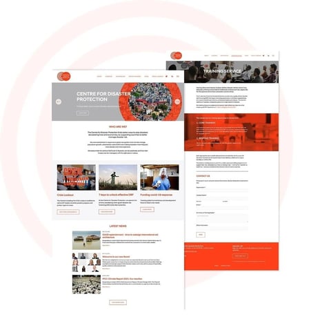 Squarespace Site Design, Development for the UK Government’s Centre for Disaster Protection project