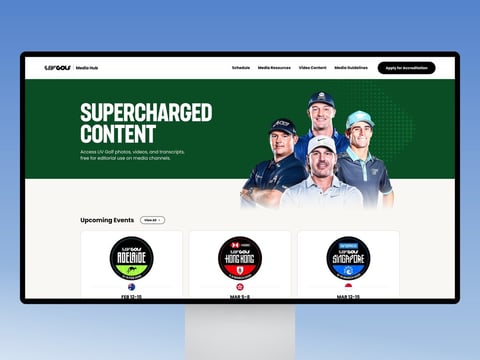 Product Design for a Global Sports Media Platform project