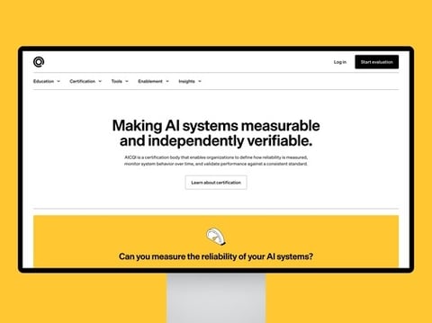 Brand & Product Design for an AI Standards & Certification Platform project