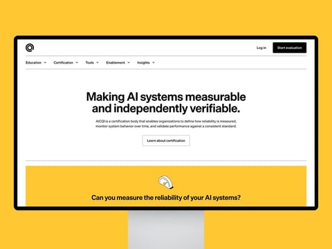 Brand & Product Design for an AI Standards & Certification Platform project