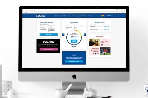 DStv Self-service Website Redesign and Mobile App project