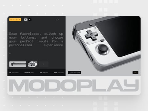 Modoplay Modular Handheld Gaming UI project