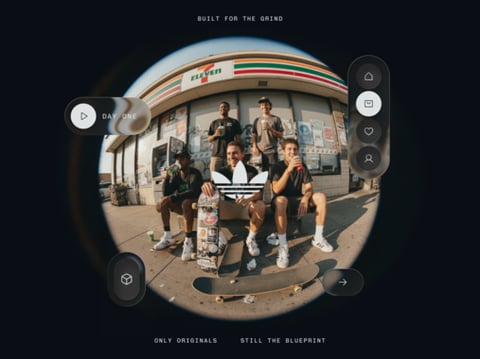 Adidas Originals Spatial UI Concept project