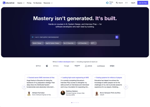EdTech Platform for Developers project