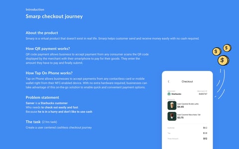 Smarp: Cashless Checkout Journey project