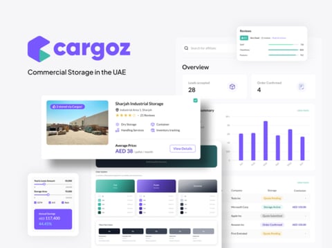 Cargoz | B2B | Web Design | Storage amd Logistics | Web App project