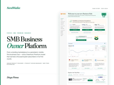 Nerdwallet SMB Hub project