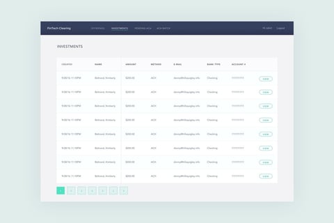 FinTech Clearing project