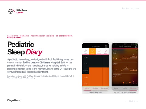 NHS Sleepsuite - iOS Pediatric Sleep Diary project