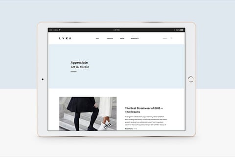 LVKA Magazine | Website project