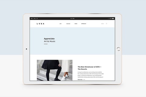 LVKA Magazine | Website project