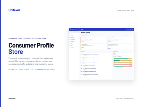 Unilever - Consumer Profile Store project