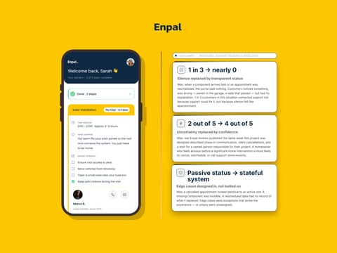 Enpal Customer Portal: Designing for the 48-hour Anxiety Window project