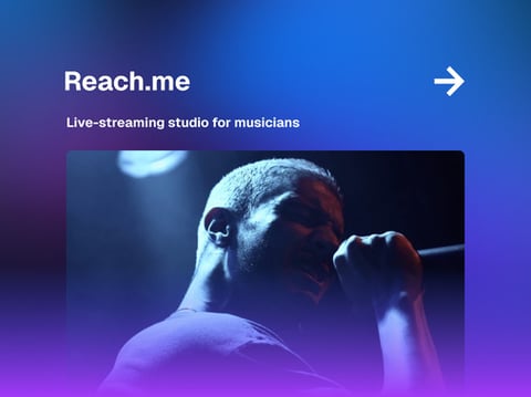 Reach.me Live-streaming studio for musicians project