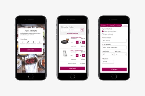 Shopping Party Mobile eCommerce Checkout project