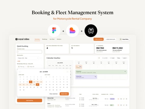 Booking & Fleet Management Platform | Dashboard project