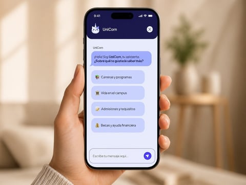 AI Chatbot UX for Higher Education: Mobile Chatbot Design project