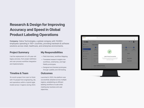 Enterprise Labeling SaaS project