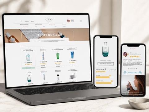 Skincare Platform UX for L'Oréal: Web and Mobile App Design project