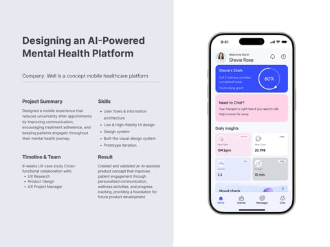 Well App | AI-powered Mental Health Platform project
