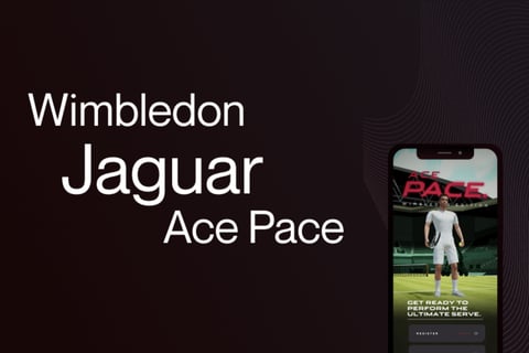 Ace Pace: Jaguar's Live Wimbledon Experience Landing Page project