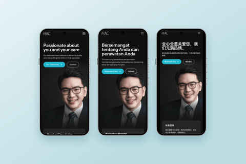 Trilingual Website for a Singapore Neurosurgery Clinic project