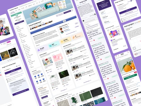 Creative Fabrica: Marketplace, Social, Design System project