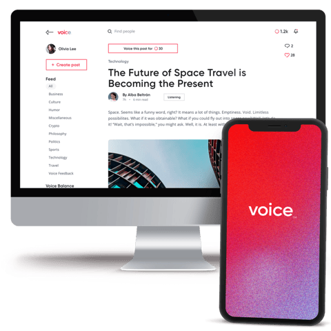 Voice - Social Media on the Blockchain project