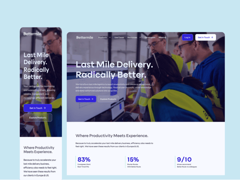 Modular Brand & Website System for a Last-mile SaaS Leader project