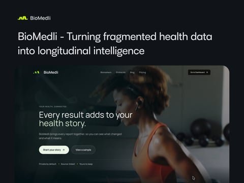 BioMedli | Turning Fragmented Health Data into Longitudinal Intelligence project