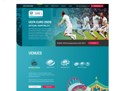 Euro 2020 – Hospitality Package & Experience project