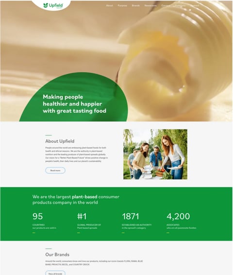 Purpose-led Corporate Website project