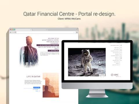 Qatar Financial Centre | Portal Redesign project