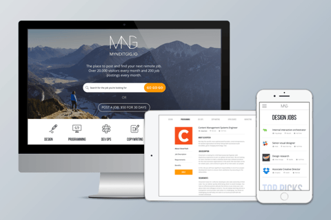 MyNextGig | Responsive Web Design and Branding project