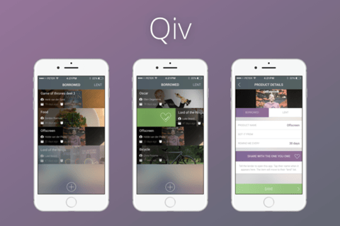 Qiv | Keep Track of the Things That You Lend and Borrow project